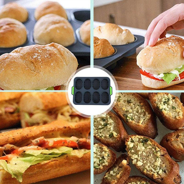 Silicone Cake Mould Oval 8 Compartment Non Stick Baking Pan Kitchen Tools Set Muffin Pans & Baking Moulds