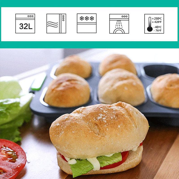 Silicone Cake Mould Oval 8 Compartment Non Stick Baking Pan Kitchen Tools Set Muffin Pans & Baking Moulds