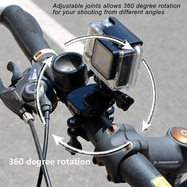 Handlebar Mount Holder Clamp For Gopro Hero 9 8 7 6 5 Bicycle Bike Motorcycle Bike Camera Holders Mounts