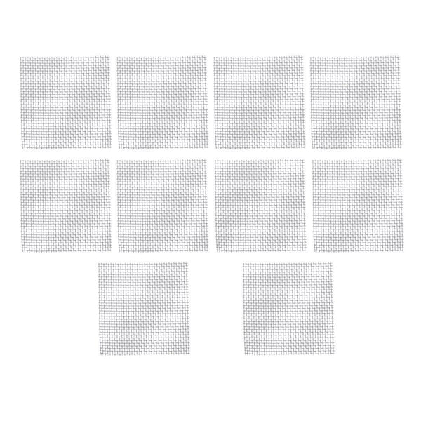 10Pcs Stainless Steel Wire Mesh For Water Plants Fish Tank Aquarium Decoration 8X8cm Decorations