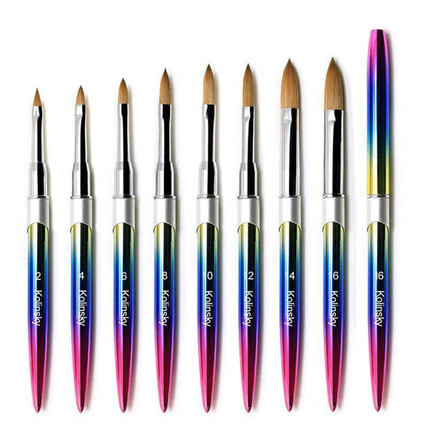 Kolinsky Acrylic Nail Art Brush Manicure Powder Professional Tools Size 2 18 2# Manicure & Pedicure Tools & Kits