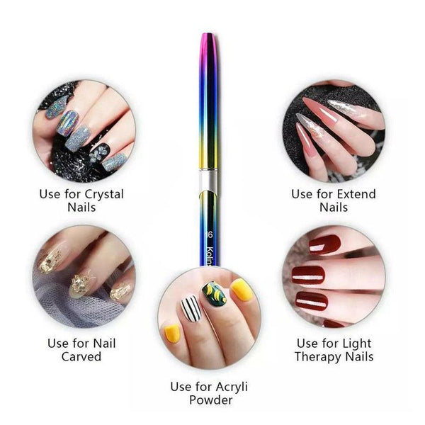 Kolinsky Acrylic Nail Art Brush Manicure Powder Professional Tools Size 2 18 4# Nail Art Tools