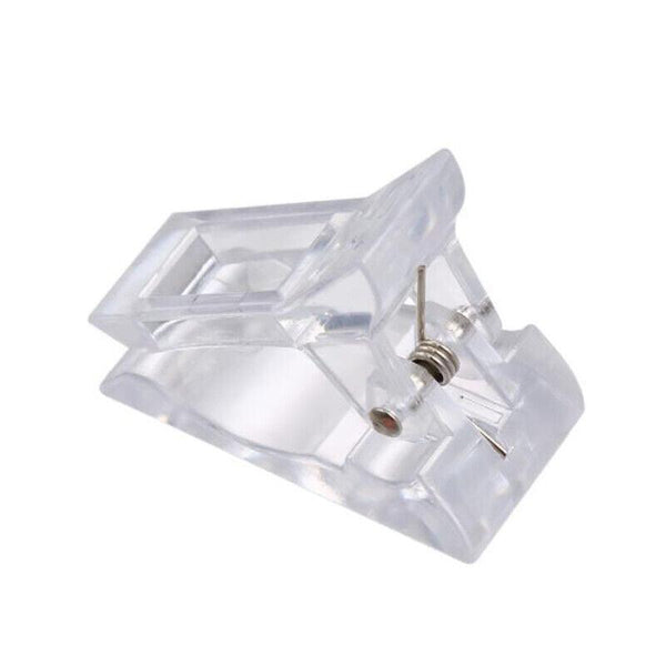 5 50Pcs Nail Tips Clip Clamps For Poly Gel Quick Building Extension Builder Tool 5Pcs Nail Art Tools