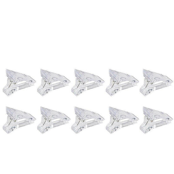 5 50Pcs Nail Tips Clip Clamps For Poly Gel Quick Building Extension Builder Tool 5Pcs Nail Art Tools