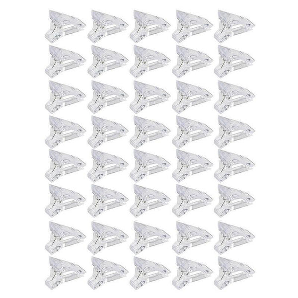 5 50Pcs Nail Tips Clip Clamps For Poly Gel Quick Building Extension Builder Tool 5Pcs Nail Art Tools