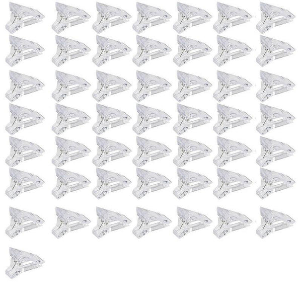 5 50Pcs Nail Tips Clip Clamps For Poly Gel Quick Building Extension Builder Tool 5Pcs Nail Art Tools
