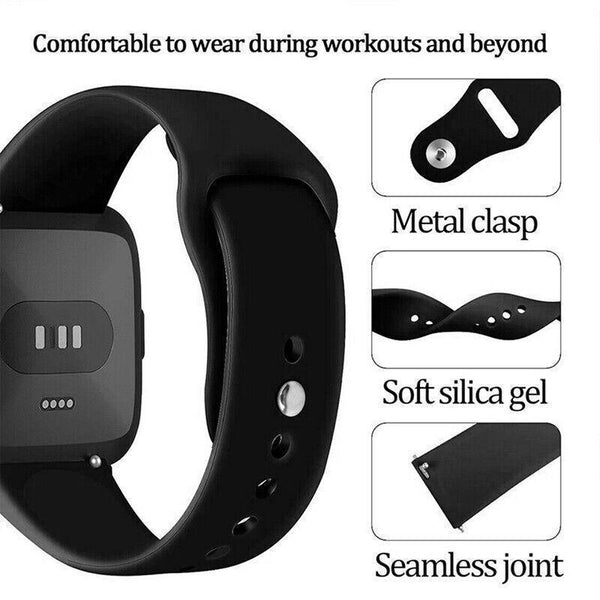 Replacement Silicone Strap Wristband For Fitbit Versa / Lite Versa2 (Small Size) Watch Bands