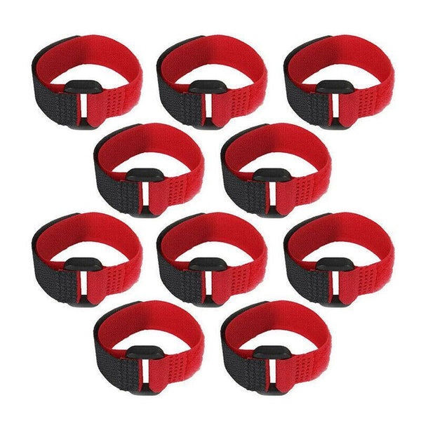 10Pcs Rooster Anti Crow Collar Adjustable Nylon Neck Belt Poultry Sound Control Red Small Animal Supplies