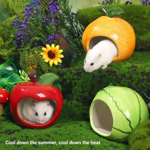 Ceramic Hamster Nest Shelter Landscaping Supplies Small Animal Hideout House Cloud Small Animal Cages & Hutches