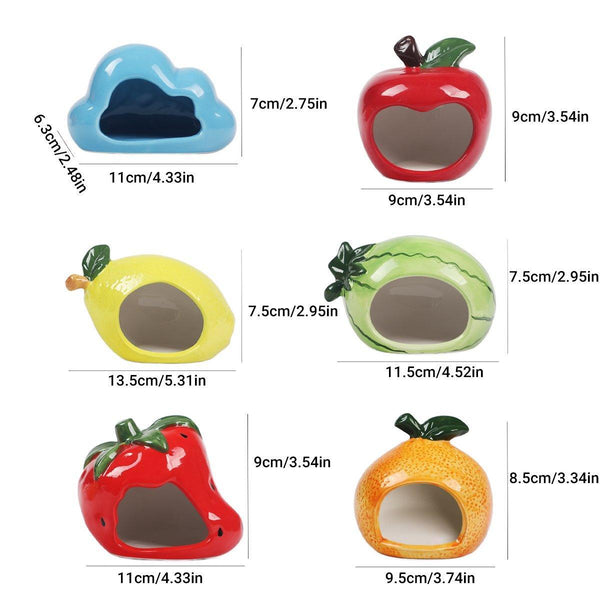 Ceramic Hamster Nest Shelter Landscaping Supplies Small Animal Hideout House Cloud Small Animal Cages & Hutches