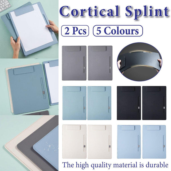 2Pcs Leather Clipboard Conference File Holder Hotel Menu Pad Durable Board Paper Products