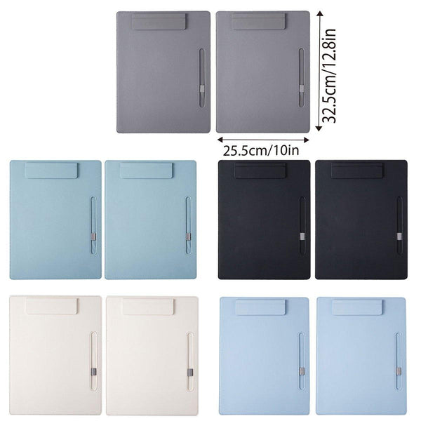 2Pcs Leather Clipboard Conference File Holder Hotel Menu Pad Durable Board Paper Products
