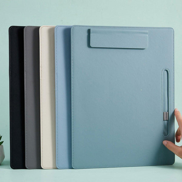 2Pcs Leather Clipboard Conference File Holder Hotel Menu Pad Durable Board Paper Products