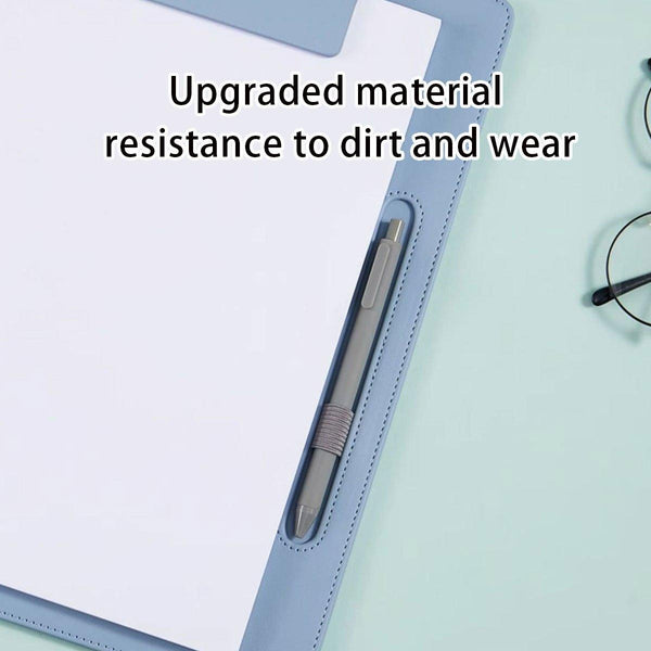 2Pcs Leather Clipboard Conference File Holder Hotel Menu Pad Durable Board Paper Products