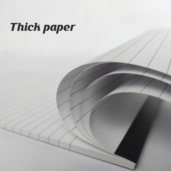 4Pcs Tearable Lined Notepad Simple Design Colourful Memo Pad Notebook Blue Notebooks