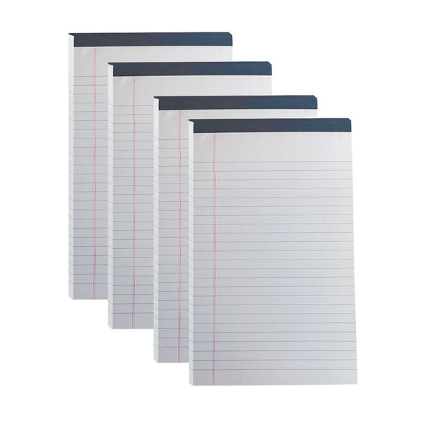 4Pcs Tearable Lined Notepad Simple Design Colourful Memo Pad Notebook Blue Notebooks