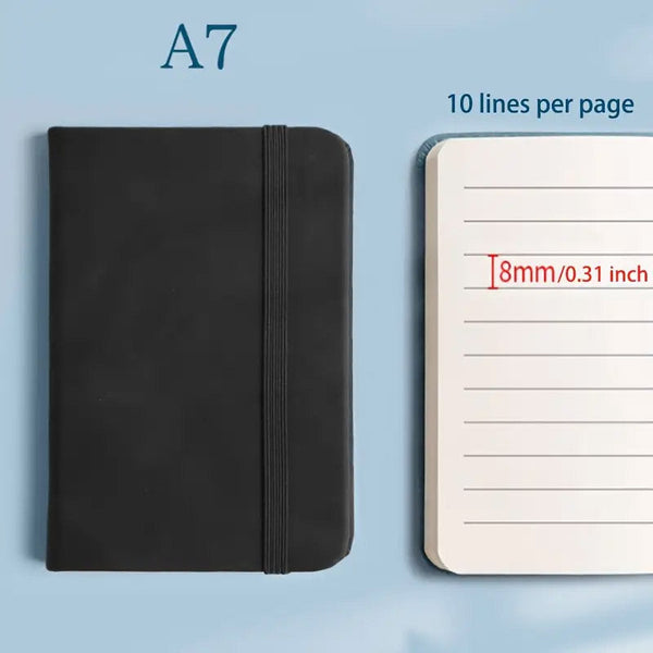 10Pcs Mini Pocket Notebook A7 Small Portable Notepad For Office School Use Light Blue Notebooks