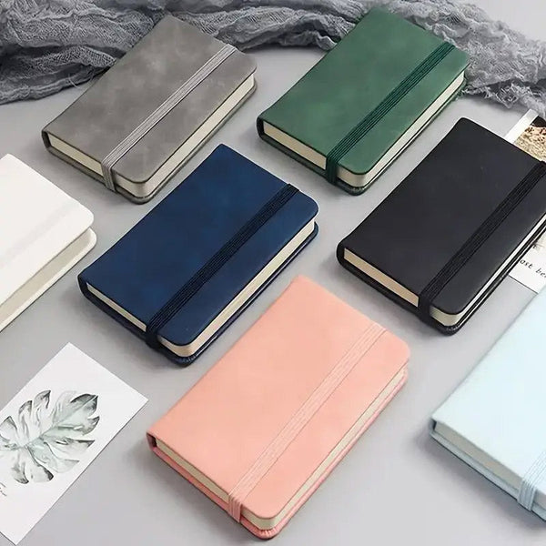 10Pcs Mini Pocket Notebook A7 Small Portable Notepad For Office School Use Pink Notebooks