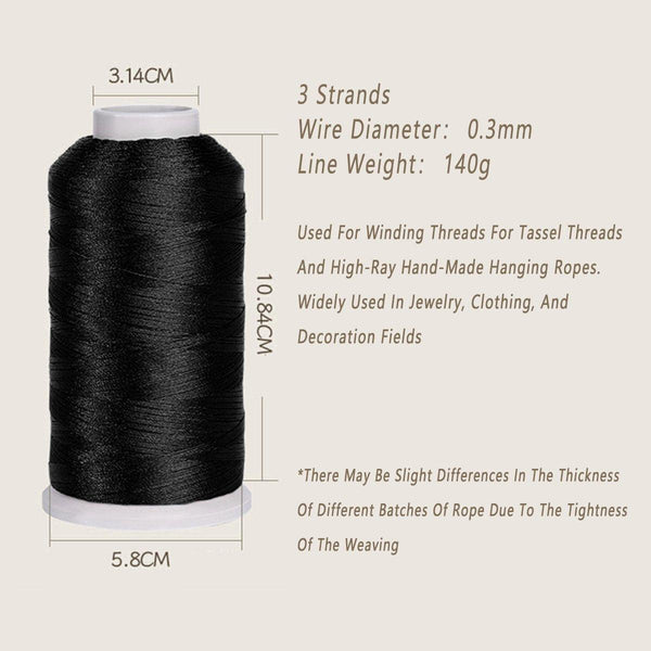 2Pcs Strong Nylon Tower Line With Tassel Anti Drop Durable Outdoor Use Rope Ropes Cords & Slings
