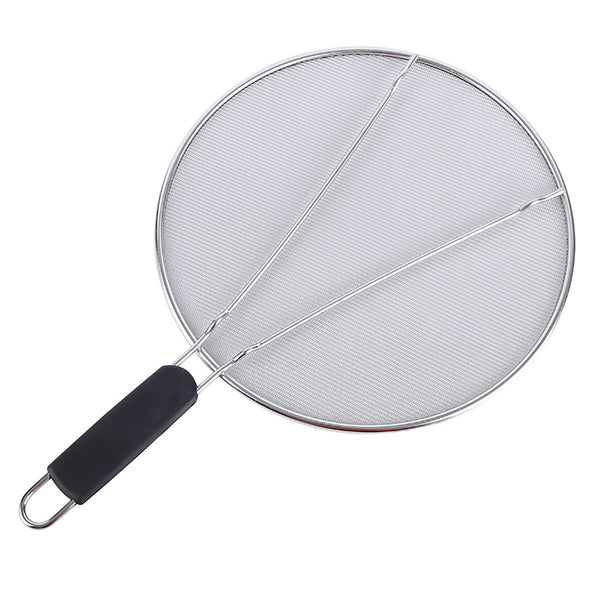 Stainless Steel Mesh Cover Anti Scald Filter Screen Splash Lid For Kitchen 29Cm Other Kitchen Gadgets
