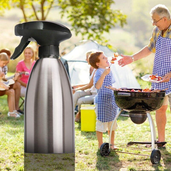 500Ml Stainless Steel Cooking Oil Spray Bottle For Bbq And Kitchen Use Oil & Vinegar Dispensers
