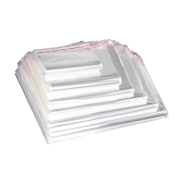 100Pcs Self Adhesive Clear Opp Cellophane Bags With Air Hole 8*12+2Cm Gift Bags