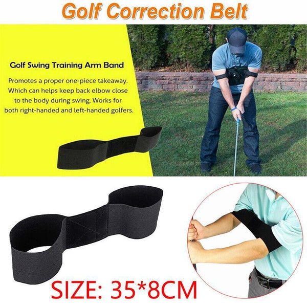 Golf Swing Training Aid Arm Band Posture Motion Correction Belt Swing Trainers