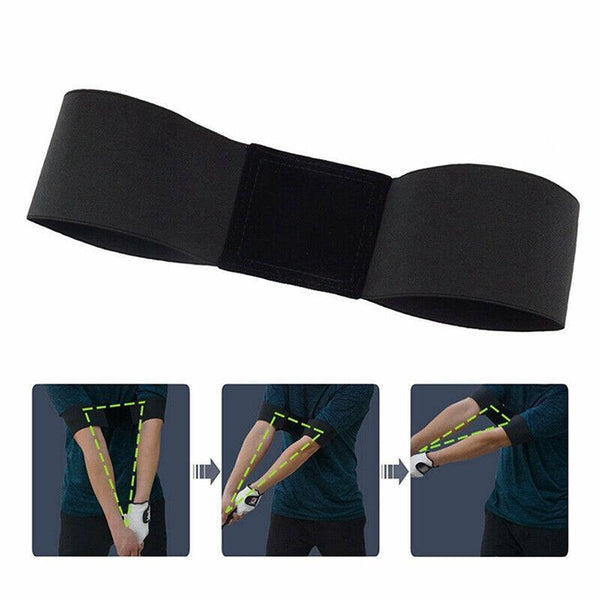 Golf Swing Training Aid Arm Band Posture Motion Correction Belt Swing Trainers