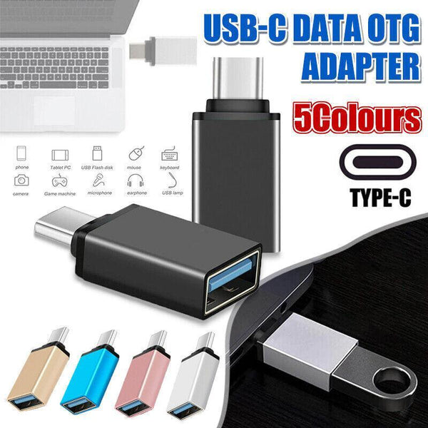 Usb Type C To 3.0 Adapter Otg Converter For Phone Tablet Laptop Blue Cables & Adapters