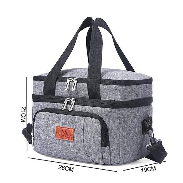 10L Insulated Lunch Bag Waterproof Cooler With Strap For Picnic Work Travel Lunchboxes & Bags
