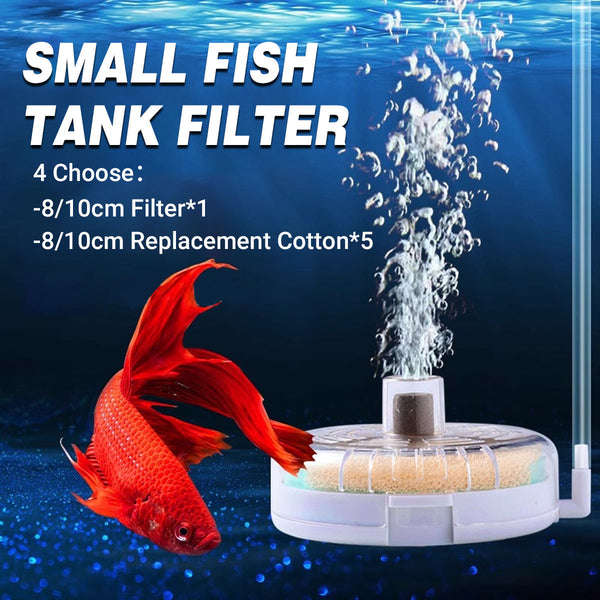 Aquarium Filter Special Mini Small Tank Circle For Freshwater Or Marine 8Cm Replacement Cotton*5 Aquariums