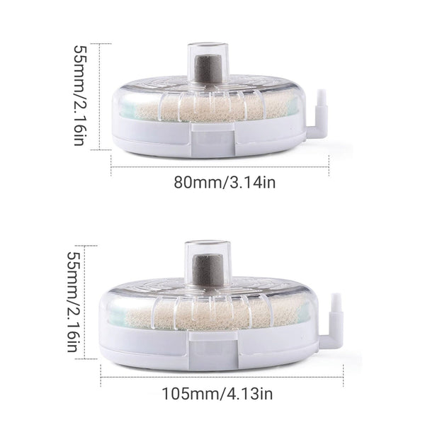 Aquarium Filter Special Mini Small Tank Circle For Freshwater Or Marine 8Cm Replacement Cotton*5 Aquariums