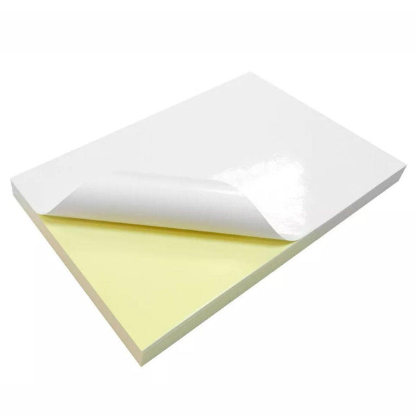 A4 Self Adhesive Sticker Paper Sheet Label Laser Inkjet Print Mailing Address White Matte 2X6 *100 Pcs Stickers