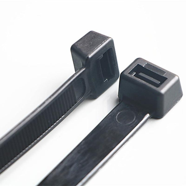 250X Cable Ties Zip Nylon Uv Stabilised Black 4.8*400Mm Cable Ties & Organisers