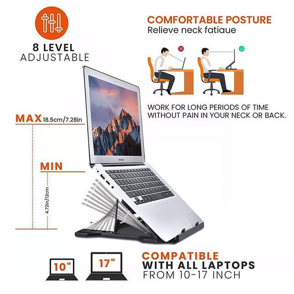 Laptop Stand With 360 Degree Base For Desk Riser Home Office Holder White Stands Holders & Car Mounts