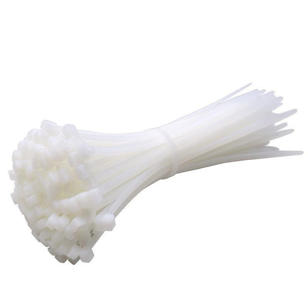 100X Cable Ties Zip Nylon Uv Stabilised Bulk White 10*400Mm Cable Ties & Organisers