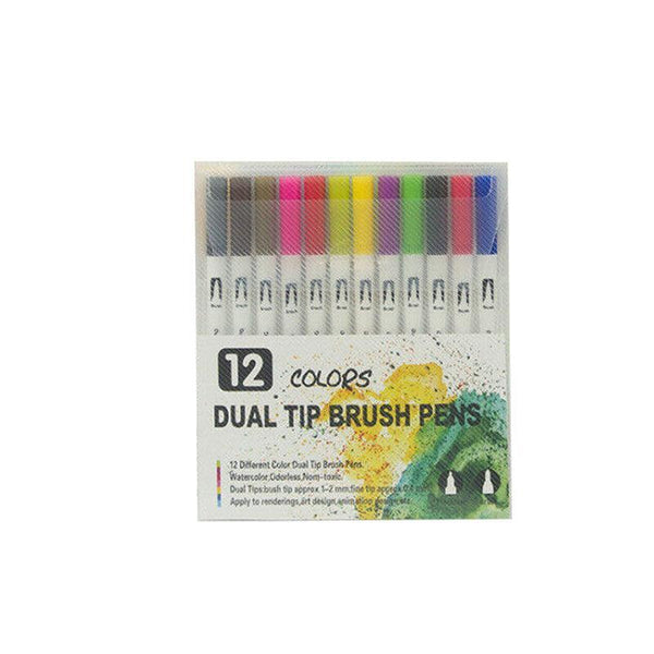 12 120 Watercolor Brush Pen Set Artist Sketch Marker White 120 Colours Acrylic Paint