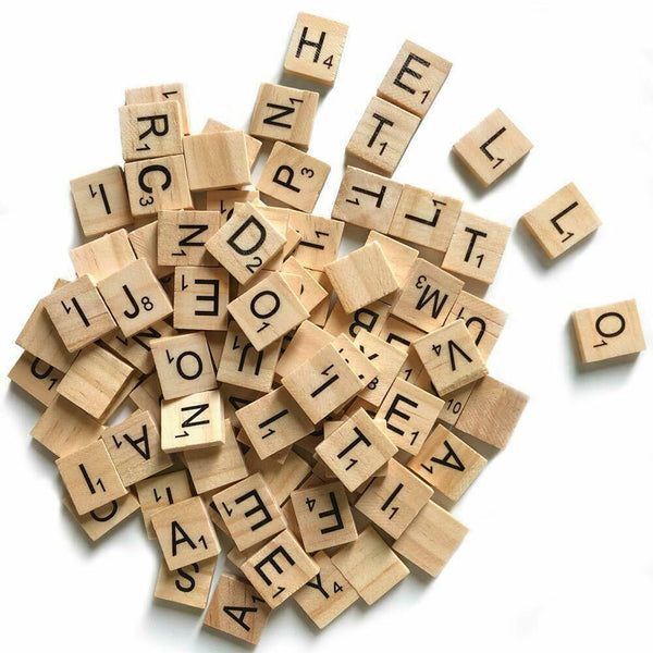 20X Alphabet Scrabble Tiles A Z Letters And Numbers Diy Craft Game Pieces 20Pcs Educational Toys