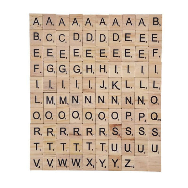 20X Alphabet Scrabble Tiles A Z Letters And Numbers Diy Craft Game Pieces 20Pcs Educational Toys