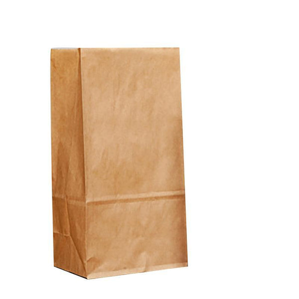 Brown Kraft Paper Bags Take Away Food Lolly Grocery Buffet Craft Gift Market Bag 12X 7 X 21.5Cm Gift Bags
