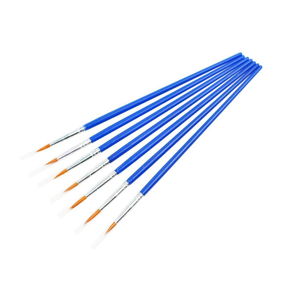 50/100Pcs Plastic Flat Tip Hook Line Brushes For Diy Ceramics And Watercolor Painting Mixed Artists Brushes