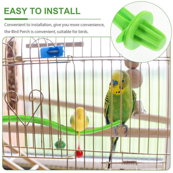 Parrot Relieve Boredom Stand Pole Rack Chew Play Simulation Fake Bird Cage Toys Birds Toys
