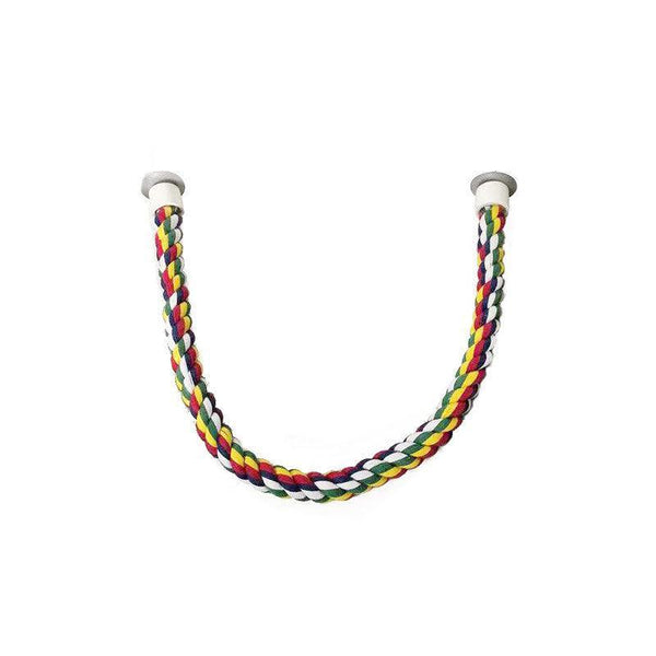 Parrot Rope Perch Colourful Bird Cage Toy Cotton Bungee Swing For Pet Birds 60Cm Birds Toys