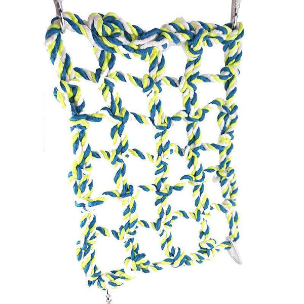 Hanging Climbing Net For Birds And Small Pets Cotton Or Hemp Rope Cage Hammock Travel Wallets