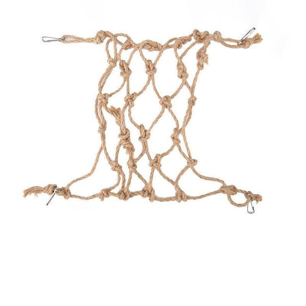 Hanging Climbing Net For Birds And Small Pets Cotton Or Hemp Rope Cage Hammock Travel Wallets