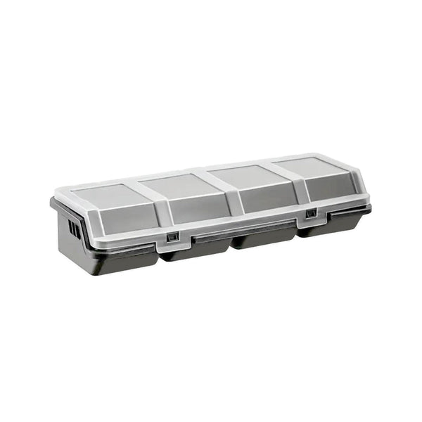 Plastic Screw Parts Storage Box Small Hardware Organizer Case With Four Grids Storage Boxes