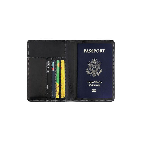 Rfid Passport Holder Slim Leather Travel Wallet Id Card Cover Case For Men Women Rose Red Travel Wallets