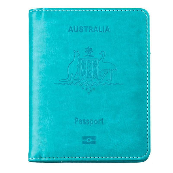Rfid Passport Holder Slim Leather Travel Wallet Id Card Cover Case For Men Women Rose Red Travel Wallets