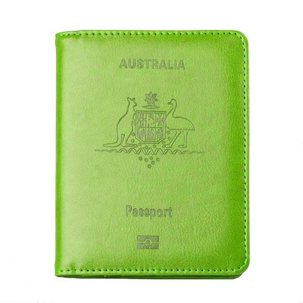 Rfid Passport Holder Slim Leather Travel Wallet Id Card Cover Case For Men Women Rose Red Travel Wallets