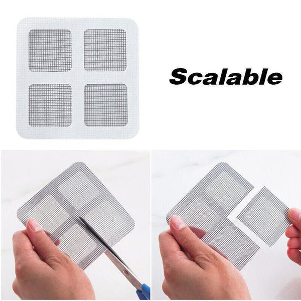 12X Fly Screen Net Repair Tape Patch Adhesive Door Curtain For Mending Holes Set Window Screens